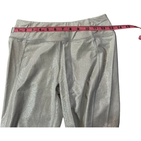 Victoria’s Secret Knockout Tight leggings silver glitter NWOT Size Small - Picture 9 of 9